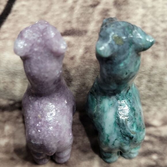 Lepidolite & Jade Baby Giraffe - Picture 7 of 14